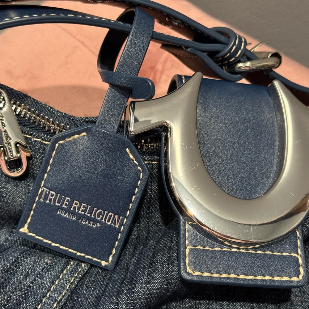 True Religion Dark Denim Shoulder Bag - Picture 3 of 7